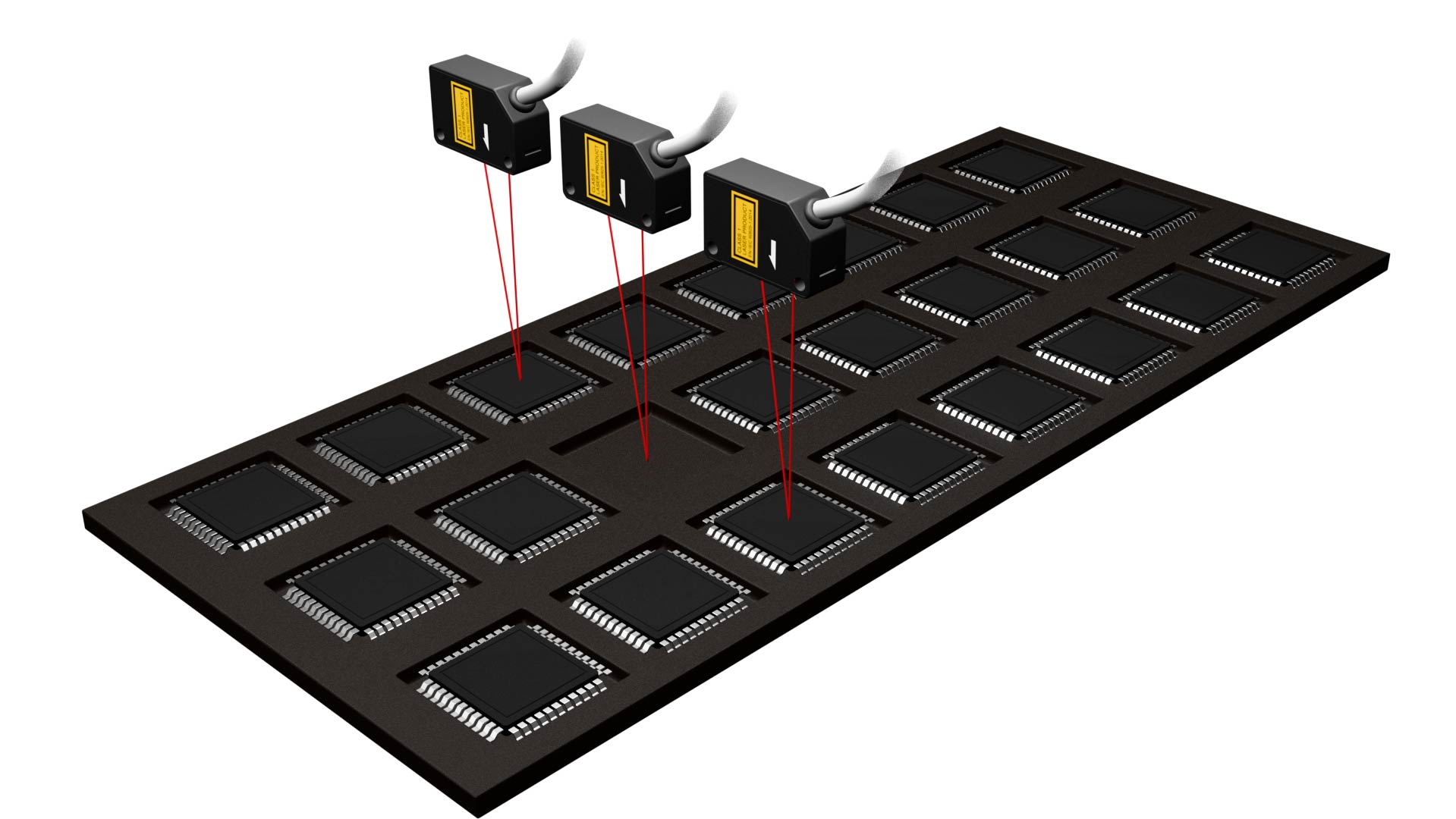 Detection of IC Chip Presence in a JEDEC Tray