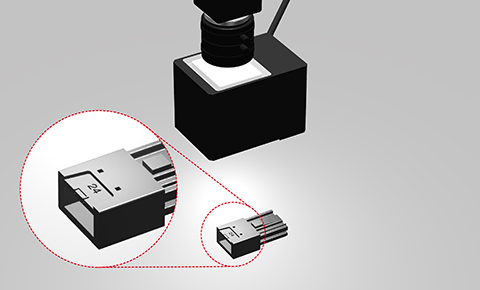 Checking cavity number on the connector for automotive