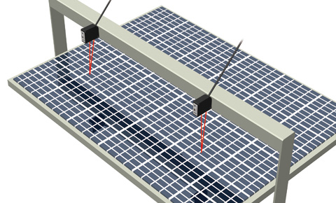 Solar panel inspection (Wind-pressure deformation)