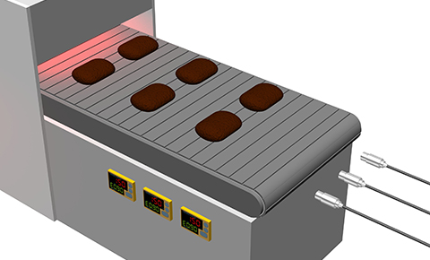 Steel plate temperature management for hamburger grills